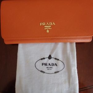 New never used authentic prada bifold wallet